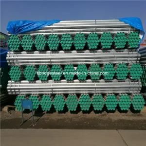 Q235 Material Hot Dipped Galvanized Steel Pipe with Bevel End and Plastic Cap