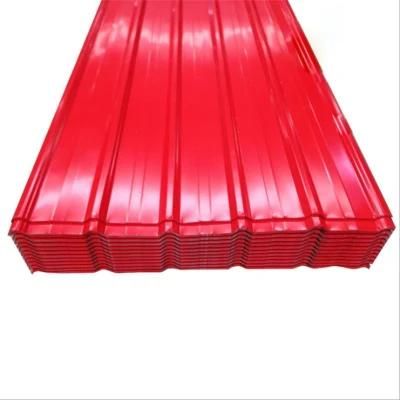 ASTM 600-1200mm Width Prepainted 24 Gauge Corrugated Galvanized Steel Roofing Sheet