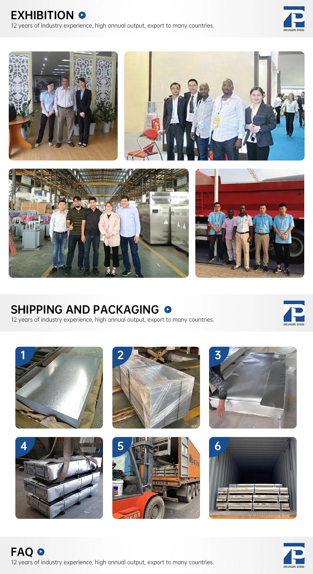 Zinc Coated Galvanized Steel Sheet 1mm 3mm 5mm 6mm Good Quality Steel Plate