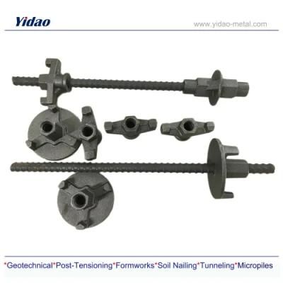 Galvanized Formwork Tie Rod with HDG Tie Nut