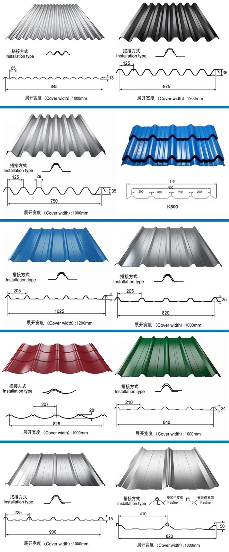 Bwg30/30 Gauge/0.3mm Exported to Somalia Gi Galvanized Color Corrugated Steel Roofing/Roof Sheet Iron Sheet