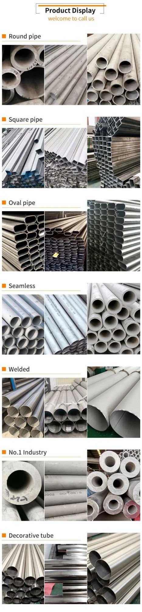 High Quality Specification Customization Stainless Steel Pipe