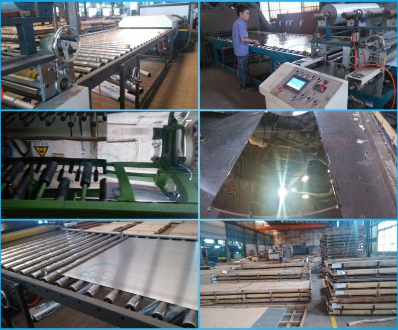 AISI 201, 304, 316, 316L, 430 Grades Stainless Steel Sheets with Different Surfaces