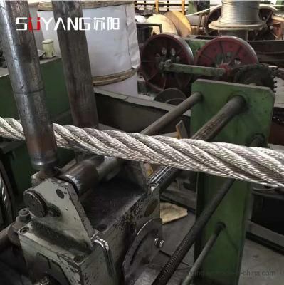 7*19 Structure 12mm Diameter 304 / 316 Stainless Steel Wire Rope
