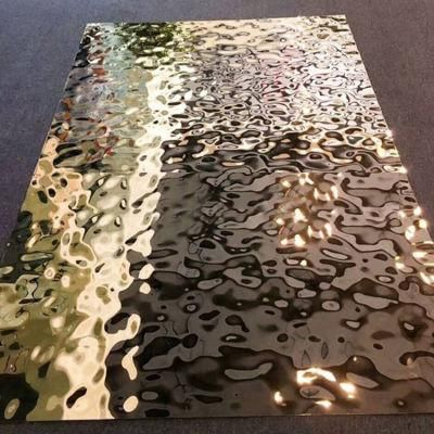 3D Ceiling Panel Water Ripple Corrugated Stainless Steel Sheets Plates