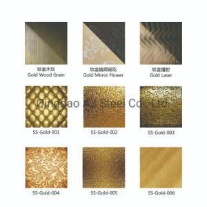 304 Color Hairline Bronze Ti-Gold Mirror Finish Stainless Steel Sheet