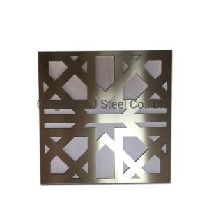 JIS AISI ASTM 201 304 Champagne Golden Color Stainless Steel Sheet