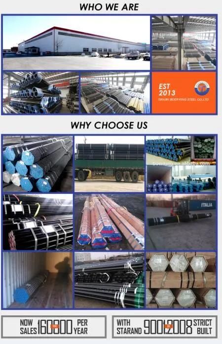 Ms CS Seamless Pipe Tube API 5L ASTM A106 Gr. B Sch40 Sch80 Seamless Carbon Steel Pipe