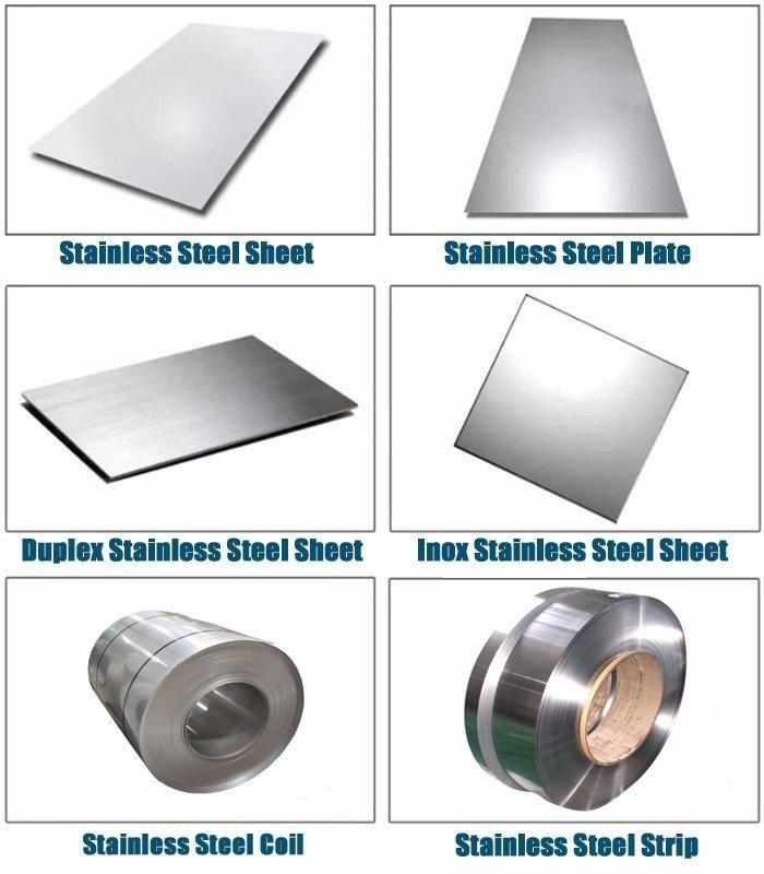 AISI 304/316/316L/430 Stainless Steel Plate Steel Sheet No. 4 with PVC Film