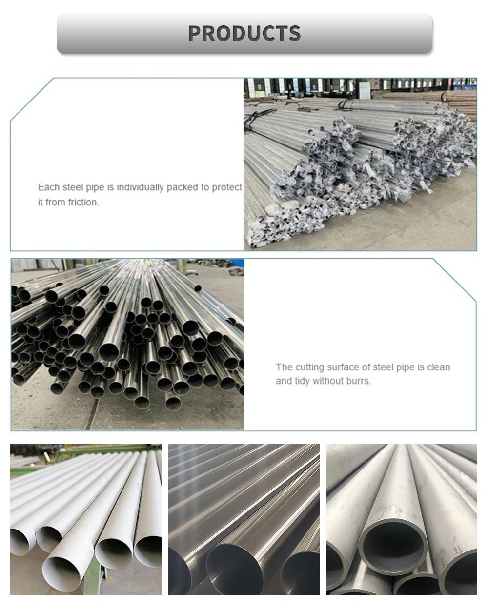 Hot Rolled/Cold Drawn Round Bright 304L 316L Stainless Steel Welded Tube 30 Inch Seamless Austenitic and Duplex Steel Tube Pipe for Industry/Oil/Gas