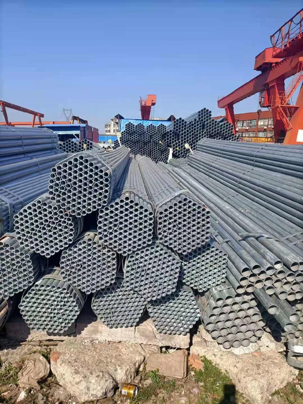 Hot Dipped Galvanized Round Steel Pipe Wholsale Manufacturer Prime Quality ASTM BS Gi Galvanized Round Steel Pipe for Construction