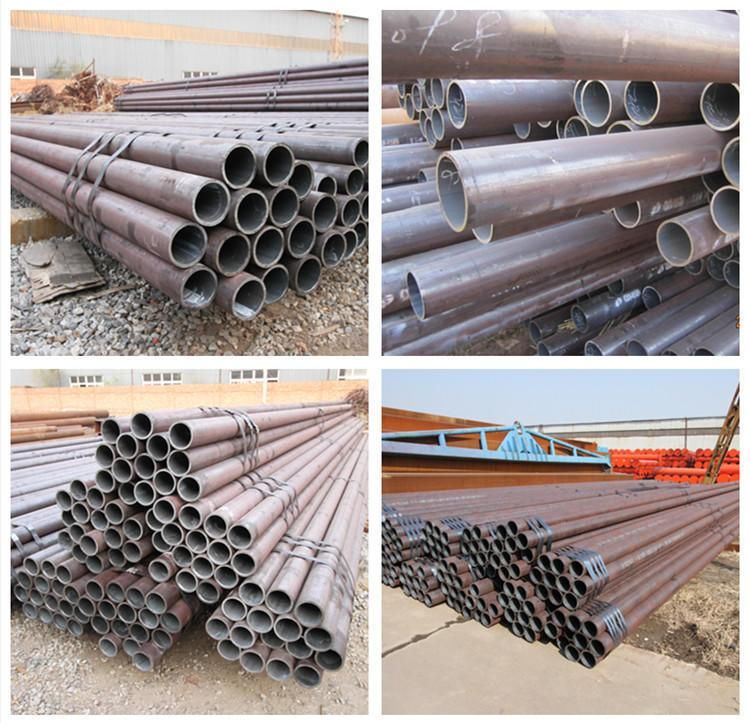 ASTM A53 Round Black Seamless Carbon Steel Pipe in Stock