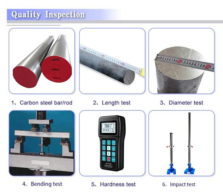 ASTM 1020 1025 1035 1045 1050 C45 S45c S20c Carbon Steel Round Bar Steel Rod Price/Provide Sawing Machine Cutting