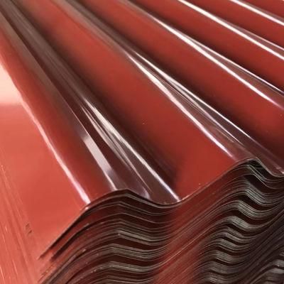 Roofing Wave Brick Red Corrugated Steel Sheet