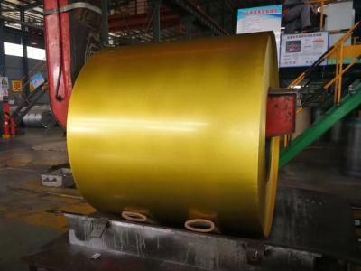 Golden Color PVC Film Laminated Steel Coil Galvanized Steel Coil