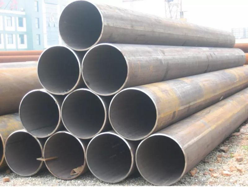 LSAW Longitudinal Steel Welded Pipe, Large Diameter Steel Tube Thickness 5-30mm