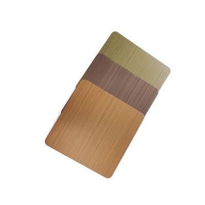 Wholesale Price Antique Brass Ti Color Coating Super Mirror 8K Anti Fingerprint Apf Anti Corrosion Inox Stainless Steel Sheet