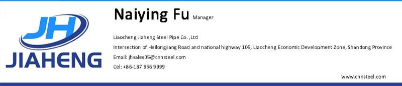 Good Service Round Jh Steel API 5CT Pipes Tube Pipe Oil Casing