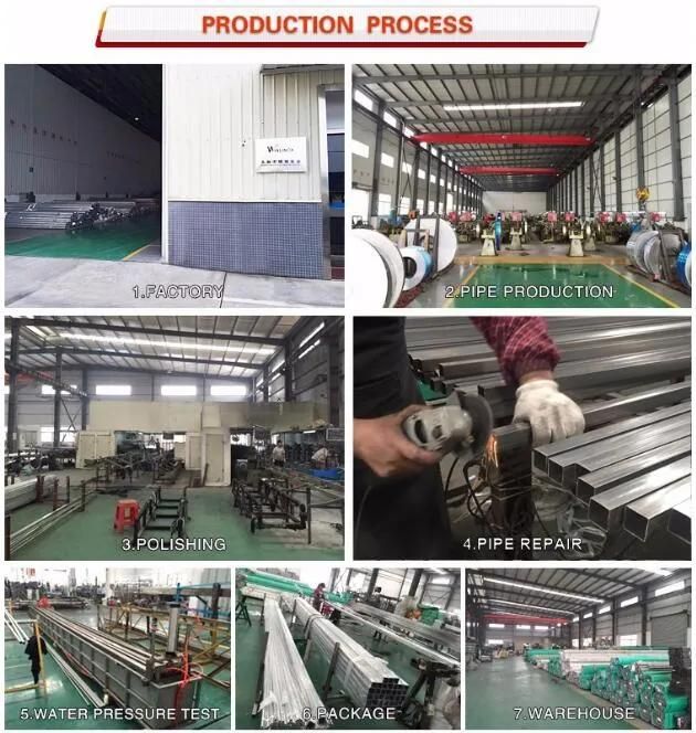 40*1.2mm 316 Stainless Steel Pipe 304 Stainless Square Tube