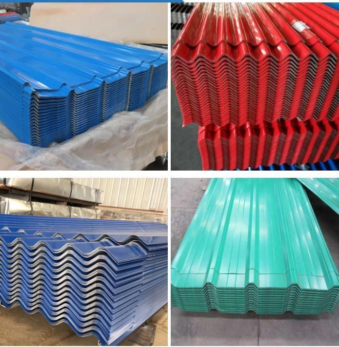 China Corrugated Roofing Sheet Color Coated Steel Metal Sheet for Prefabricated House