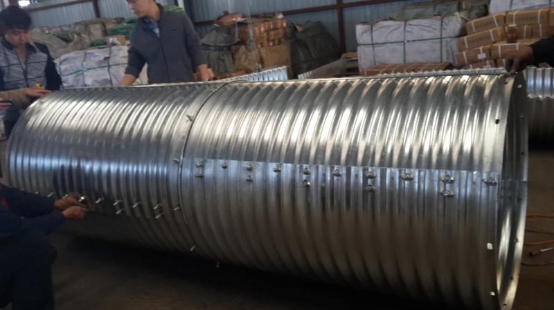 Factory Wholesales Prices Different Diameters Galvanized Corrugated Steel Culverts Steel Arch Culvert Pipes