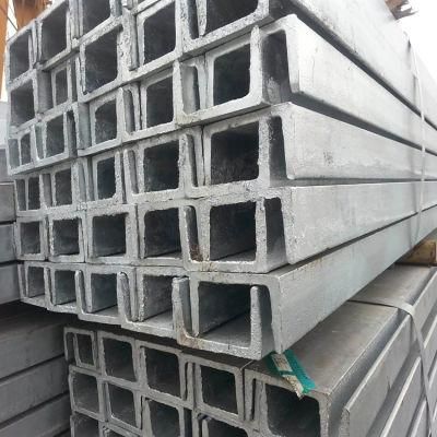 Standard Sizes 100X50X5mm Hot Rolled Galvanized Steel U Channel Bar