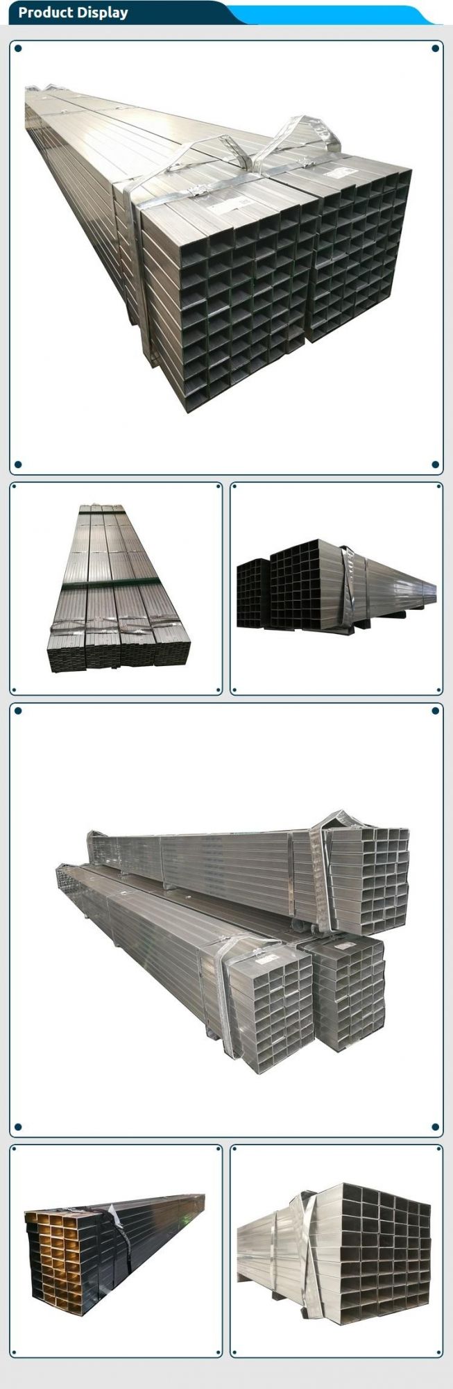 100X100X2.0mm Pre Galvanized Square Steel Pipe with Low Price