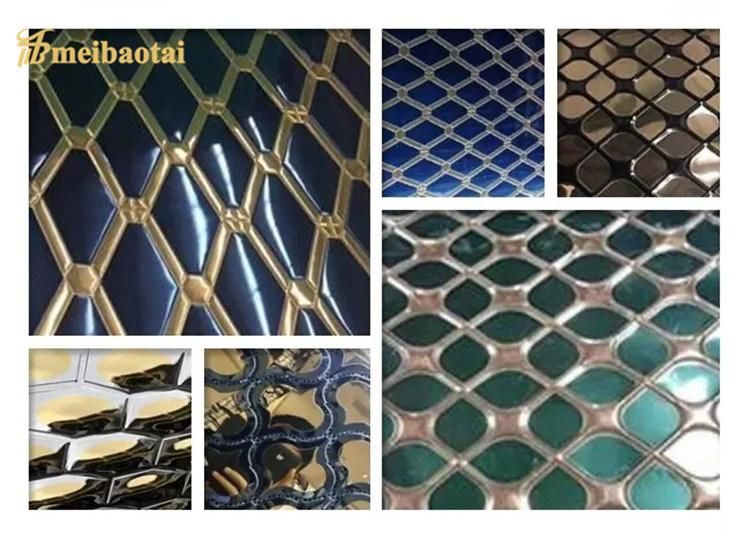 Hot Sale Export Grade 304 201 0.8 Thickness 4ftx8FT Hotel Bar Counter Material Decorative 3D Wall Panels Stamped Plate Color Stainless Steel Sheet
