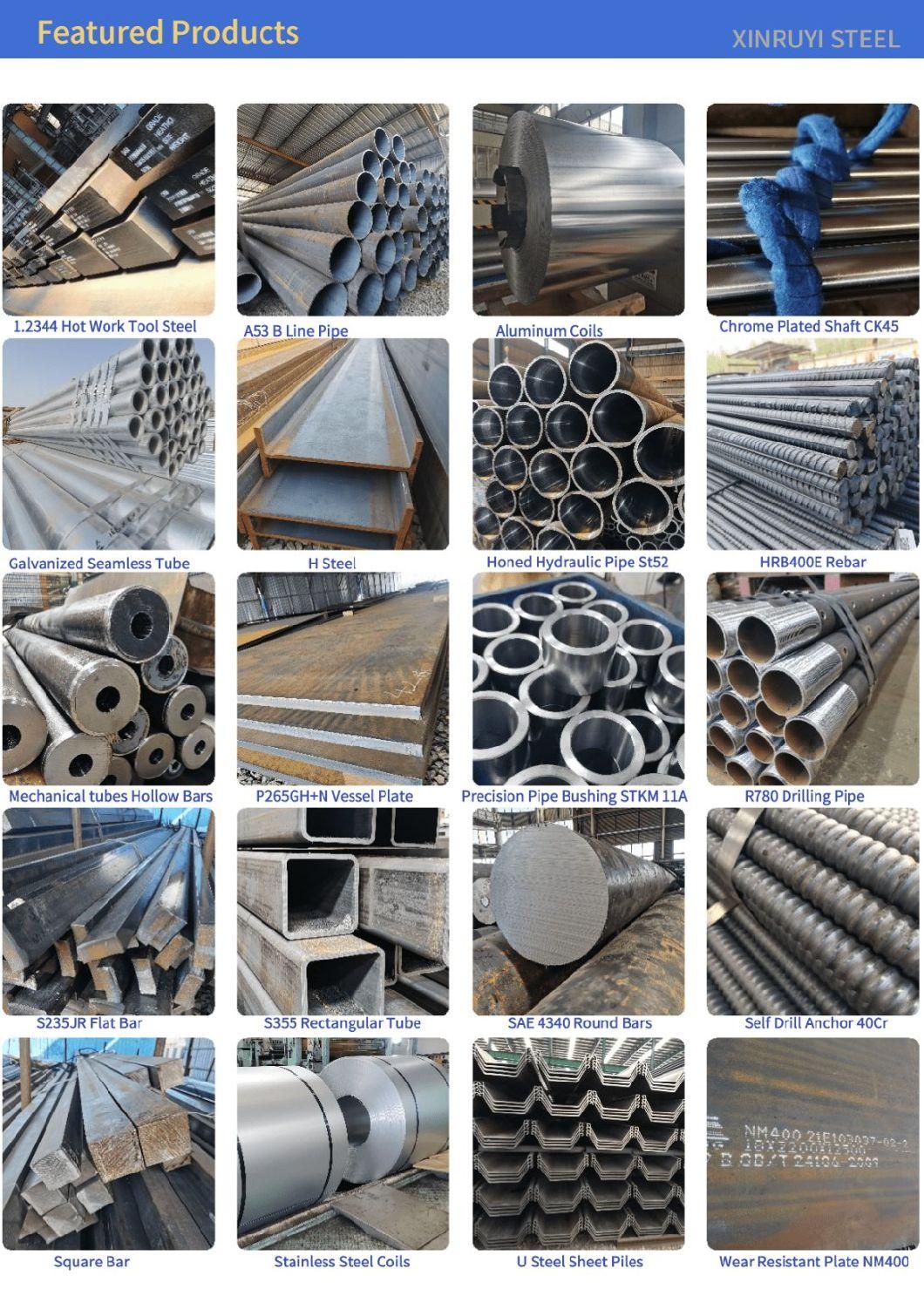 AISI SAE 4130 4140 4145 4145h 4340 42CrMo Forged Machined Turned Alloy API 7 Steel Drill Pipe Stem Rod Hollow Solid Bar Q+T Quenched Normalized and Tempered