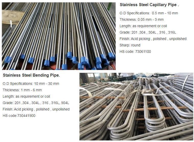 201 202 304 316 316L 410 Stainless Steel Ss 316 Round Welded Polished Seamless Pipe Source Manufacturer From China