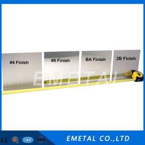 201 304 Polished Mirror Finish Stainless Steel Sheet for Decoration