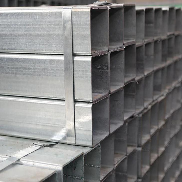 ASTM A500 Hollow Section Galvanized Welded 30X30mm A36 Mild Steel Profile Ms Rectangular Tube Square