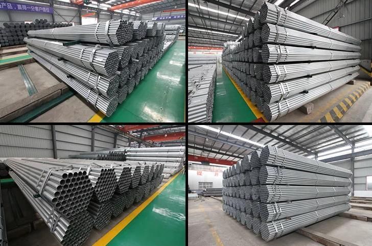 Ms Welded Steel ERW Q195/Q235 En10219/En10210 S235jr/S355jr/S355joh/S355j2h Black or Galvanized Round Square Rectangular/ Steel Tubing/Hollow Section Steel Pipe