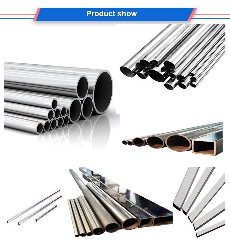 China Manufacture 201 202 304 316L Stainless Steel Pipe Tube with Best Price