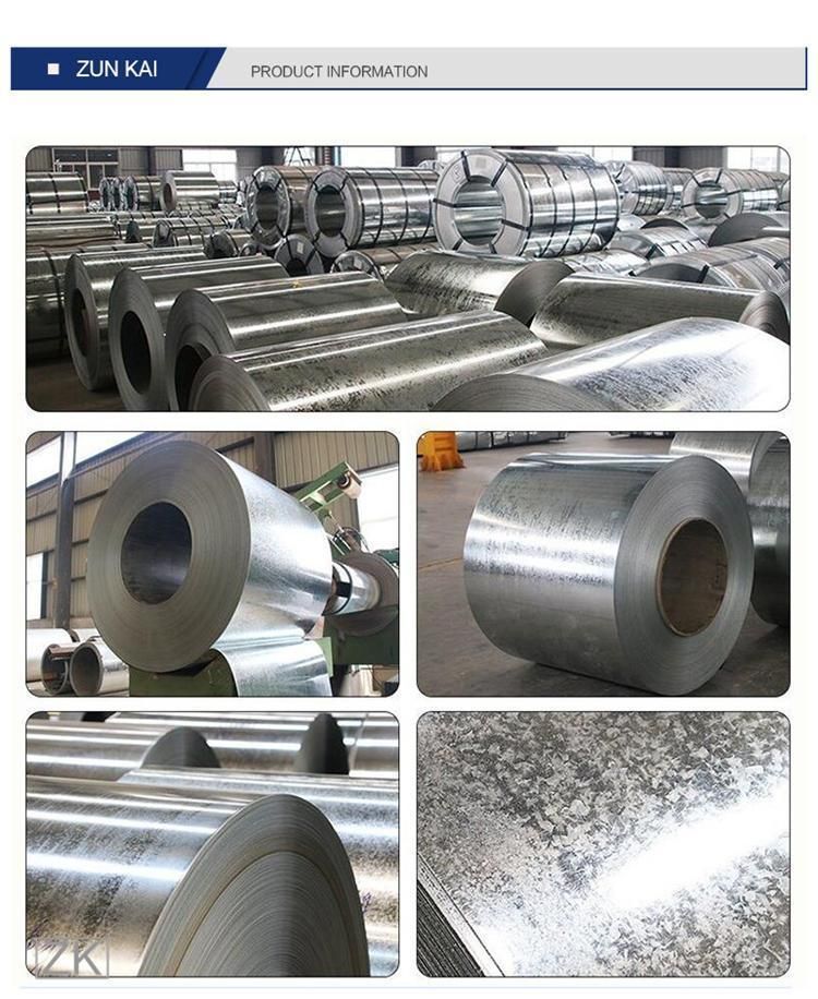 SGCC Dx51d Dx52D Dx53D Zinc Coated Galvanized Steel Coil for Building Material