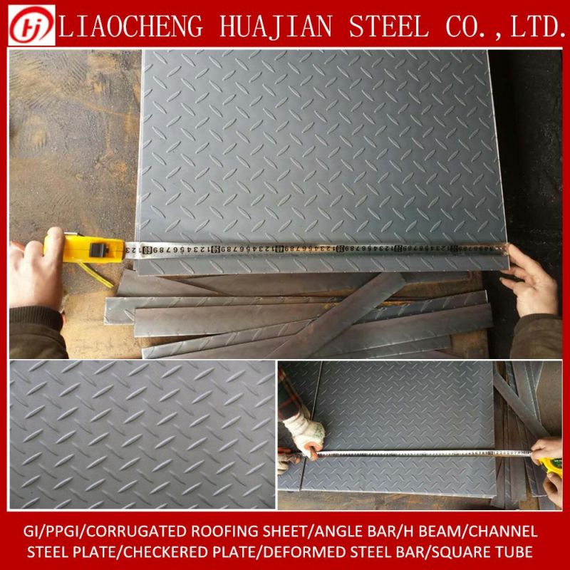 Q235B Laiwu Steel Chequered Steel Plate Pattern Steel Plate