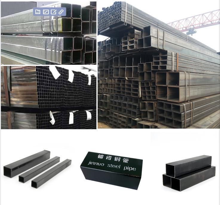 China Carbon Welded Black Structural Prices ERW Steel Pipe Mild Square Tube