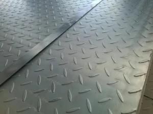 Black Hot Rolled Carbon Construction Ss400 Hot Rolled Riffled Checkered Steel Plate