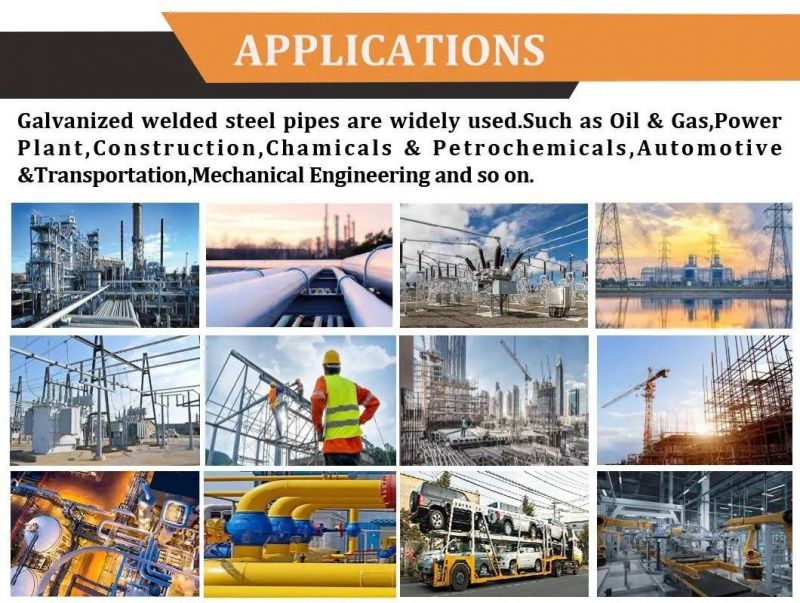 Q195/Q235/Q345/Q390 Galvanized Steel Tube Gi Zinc Coated Round Steel Pipe