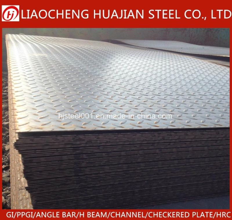 Anti-Slip Stairs Hot DIP Galvanized Chequered Plate Checker Steel Plate