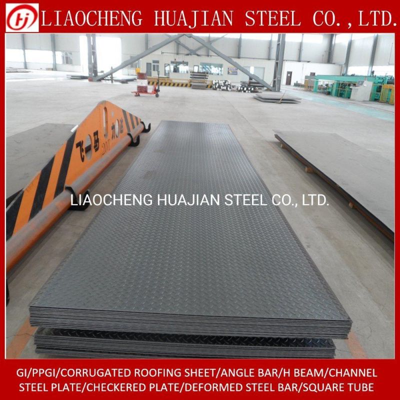 Tank Material Mild Steel Checkered Pattern Plate of Q235B Material
