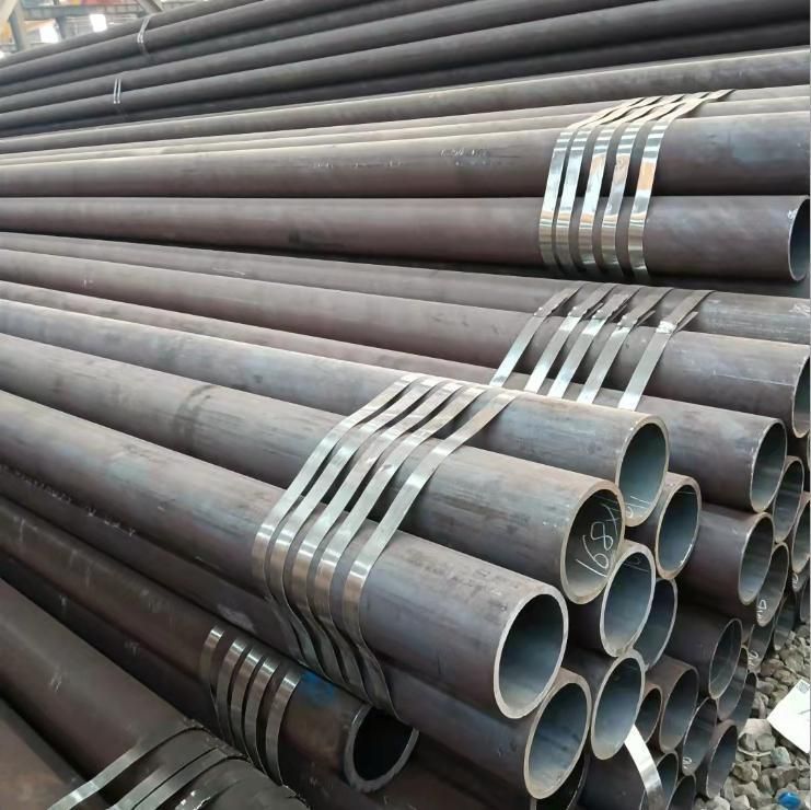 China Manufacturing Price DIN ASTM GB JIS Q235 Q345 Q195 St37 St52 4 Inch Black Seamless Black Annealed Galvanized Hot Rolled Carbon Steel Tubes Pipes