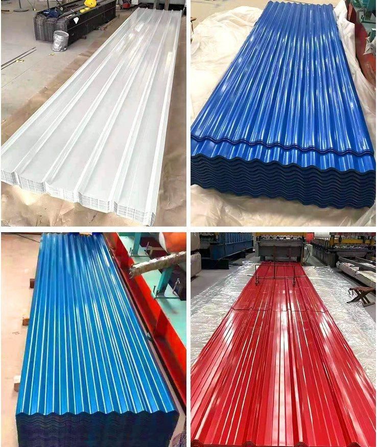 Dx51d Grade 0.12-6mm Full Hard Corrugated Iron Roof Coloured Roofing Sheets Red Wine Waterproof Color Metal Galvanized Roof Sheet