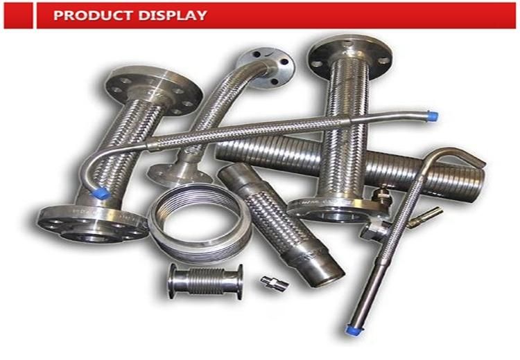 SS304, SS316 Stainless Steel PTFE Flexible Metal Braided Hose