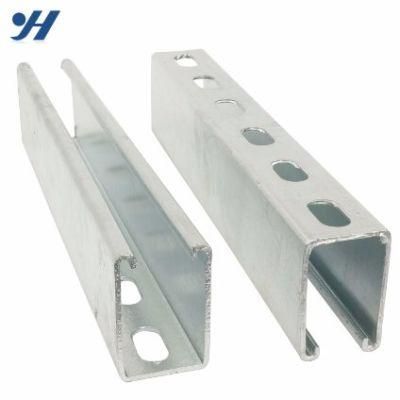 Galvanized Stainless Steel Structure Slotted Serrated Edge Strut Channel