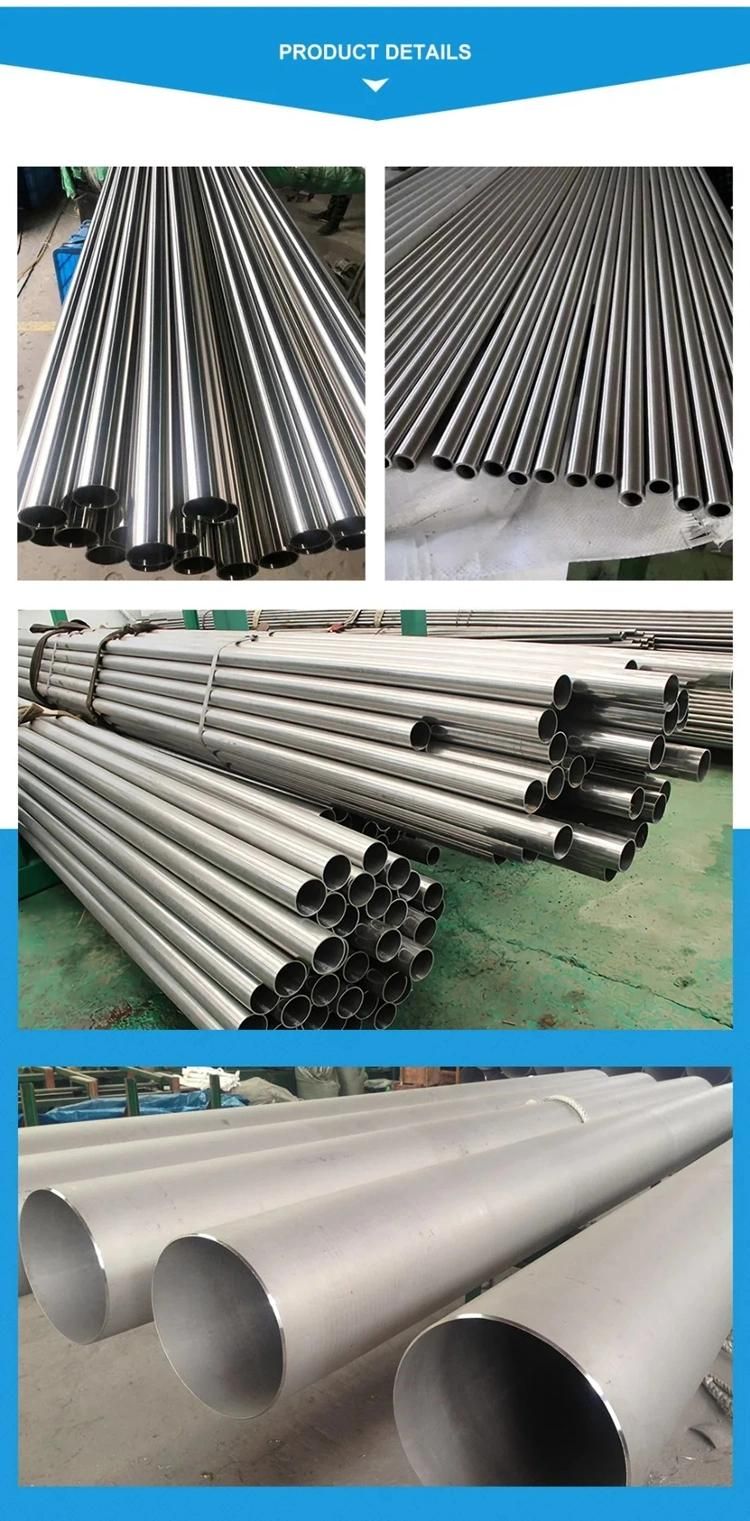 Wholesale En1.4372 Stainless Steel 201 Pipe Inox Tube with Small Diameter 304 316 316L Stainless Steel Seamless Tube