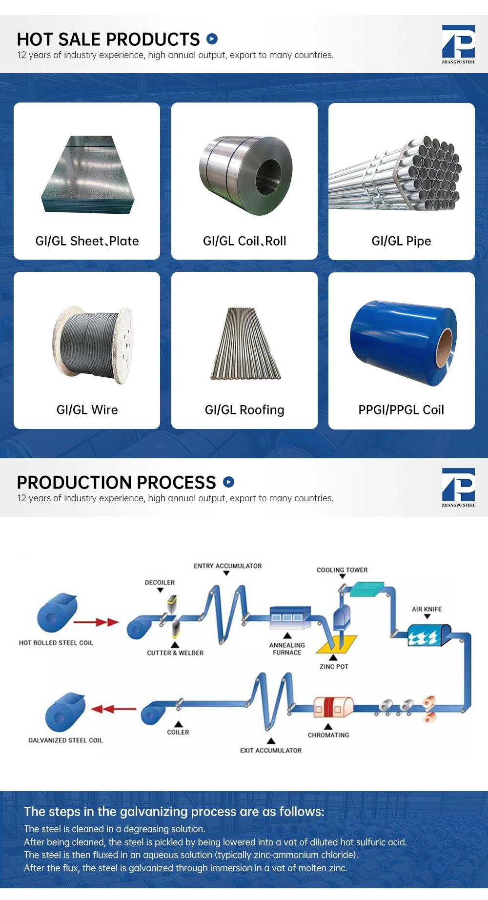 Seamless ERW Sch 40 80 Carbon Steel Galvanized Steel Pipe Welded 6m Tube