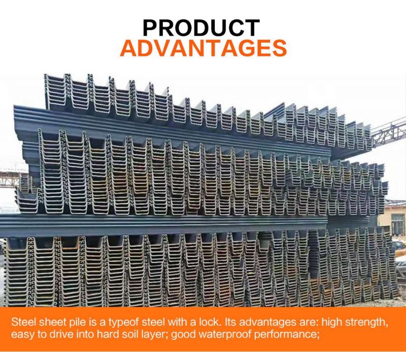 Building Material Sksp Steel Sheet Pile for Water Stop Use