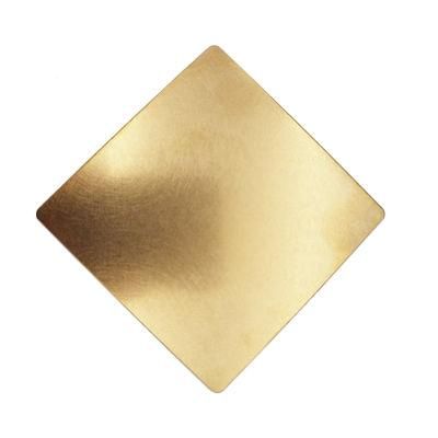 Hot Selling Cold Rolled AISI 316 A240 A480 A554 A276 No. 1 2b Ba No. 4 8K Gold Super Mirrior Hairline Hl Stainless Flat Steel Sheet