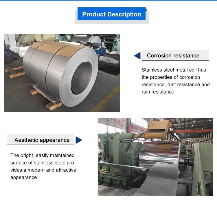 AISI 201 304 316 430 Cold Rolled Stainless Steel Strip Coil